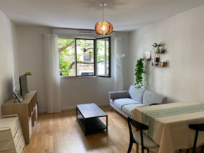 Cosy F2 free parking 5 min metro near Seine